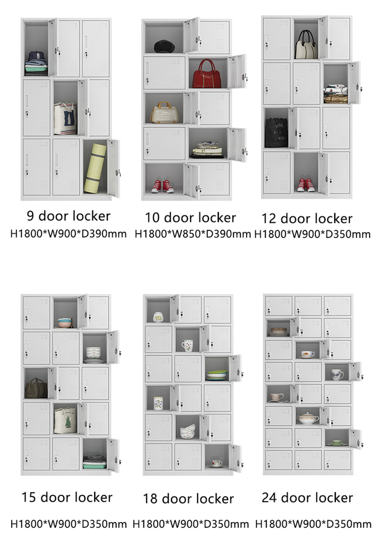 9 Doors Steel Locker02