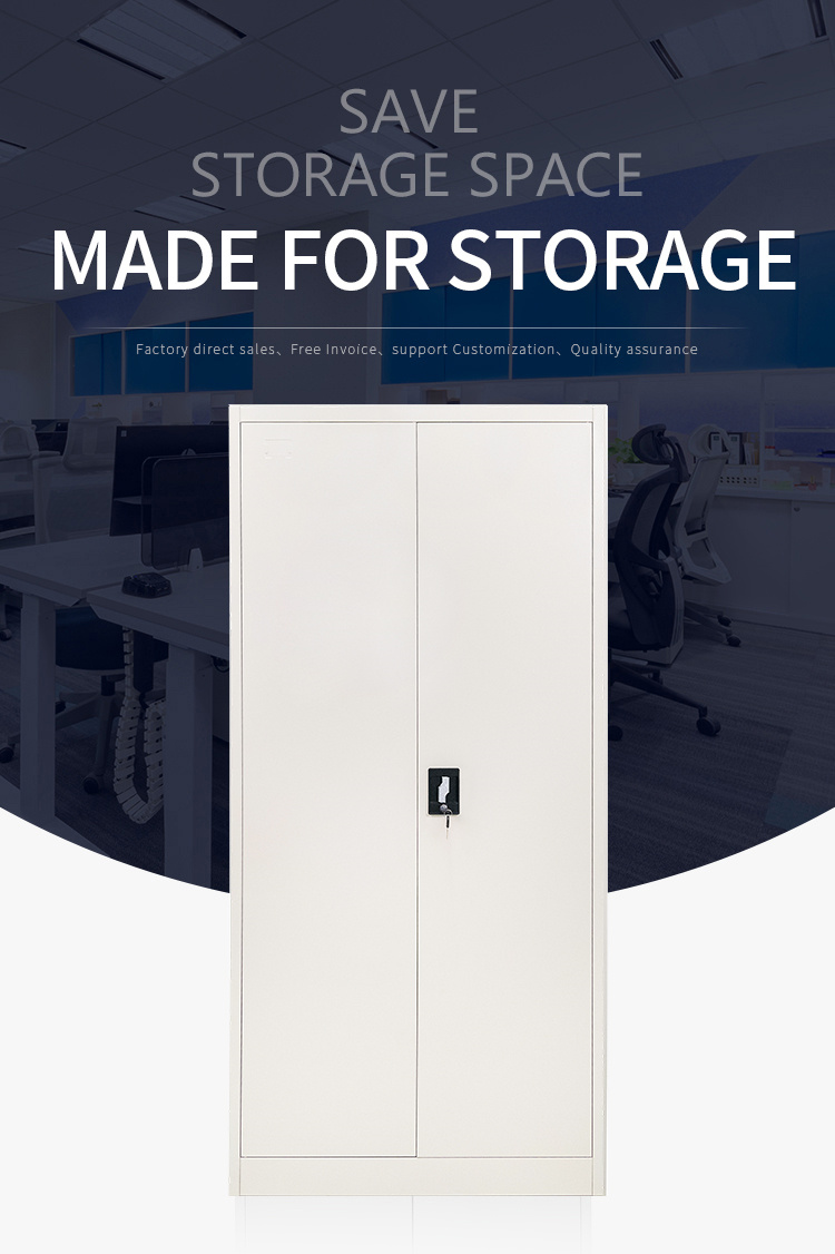 2 Doors Steel File Cabinet with 4 Adjustable Shelv06