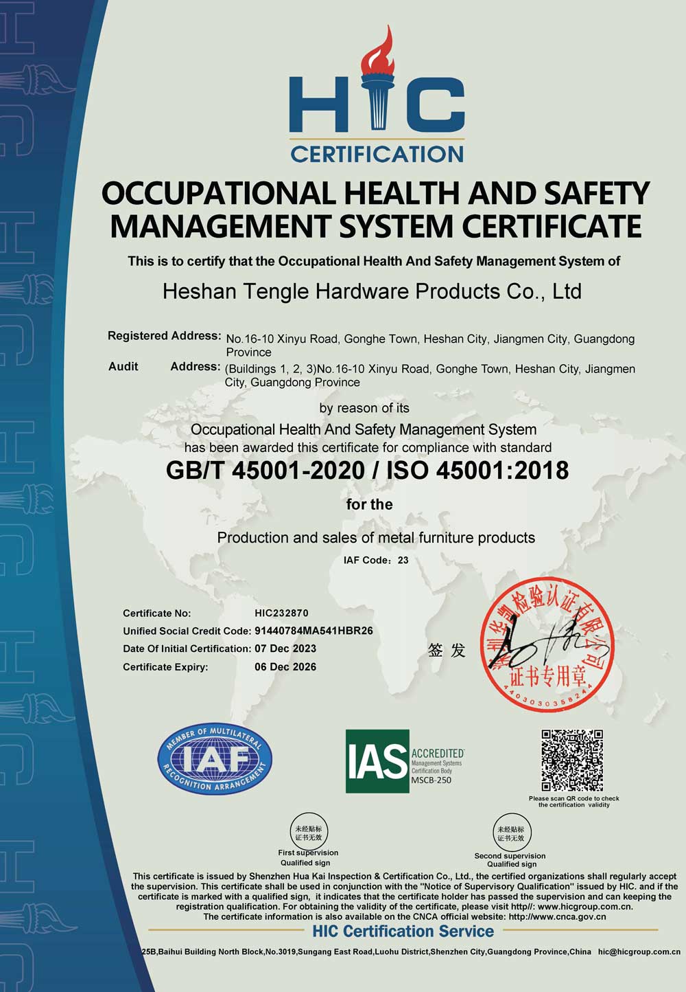 ISO 45001 Certificates2