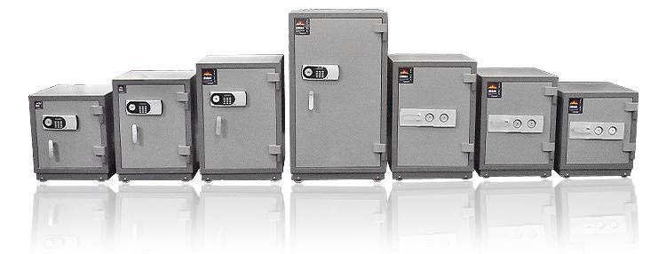 2 Lock Fire-proof Safe Box05